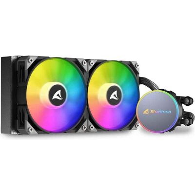 Sharkoon S70 RGB AIO 240 MM, Refroidissement liquide CPU, Noir - Publicité Sharkoon S70 RGB AIO 240 MM, Refroidissement liquide CPU, Noir - Publicité