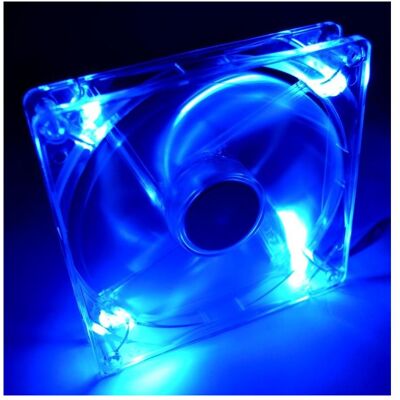 Primecooler PC-L14025L12S/Blue (140 mm), Ventilateur PC, Bleu, Transparent - Publicité Primecooler PC-L14025L12S/Blue (140 mm), Ventilateur PC, Bleu, Transparent - Publicité