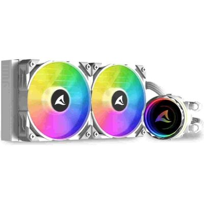 Sharkoon S80 White RGB AIO, Refroidissement liquide CPU, Blanc - Publicité Sharkoon S80 White RGB AIO, Refroidissement liquide CPU, Blanc - Publicité