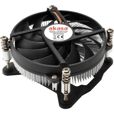 Akasa AK-CC6308EP01 Refroidisseur de CPU Low Profile (31.80 mm), Ventirad processeur, Argent, Noir - Publicité Akasa AK-CC6308EP01 Refroidisseur de CPU Low Profile (31.80 mm), Ventirad processeur, Argent, Noir - Publicité