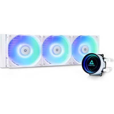 Chieftec ICEBERG 360-RGB-W (weiss), Refroidissement liquide CPU, Blanc - Publicité Chieftec ICEBERG 360-RGB-W (weiss), Refroidissement liquide CPU, Blanc - Publicité