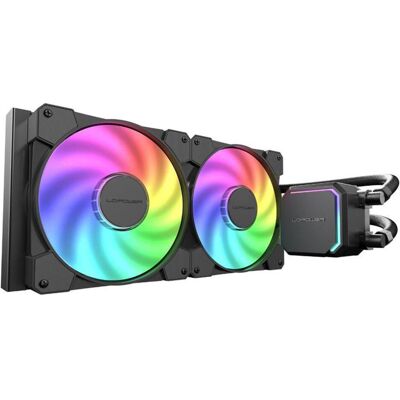 LC-Power LC-CC-280-B-ARGB JetFlow Series Refroidisseur d'eau 280mm, Refroidissement liquide CPU, Noir - Publicité LC-Power LC-CC-280-B-ARGB JetFlow Series Refroidisseur d'eau 280mm, Refroidissement liquide CPU, Noir - Publicité