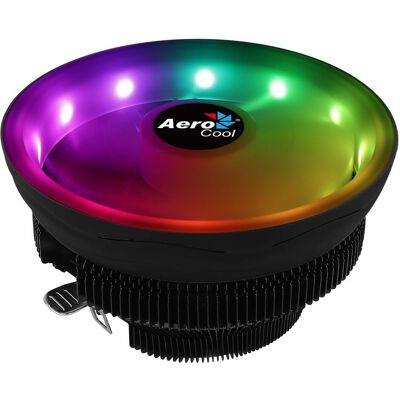 Aerocool Core Plus ARGB PWM 4P/12cm Intel/AMD (83 mm), Ventirad processeur, Noir, Blanc - Publicité Aerocool Core Plus ARGB PWM 4P/12cm Intel/AMD (83 mm), Ventirad processeur, Noir, Blanc - Publicité