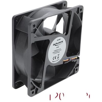 Delock Ventilateur axial 48 V CC, 120 x 120 x 38 mm, avec connecteur PWM à 4 broches, noir (67454) (120 mm), Ventilateur PC, Noir - Publicité Delock Ventilateur axial 48 V CC, 120 x 120 x 38 mm, avec connecteur PWM à 4 broches, noir (67454) (120 mm), Ventilateur PC, Noir - Publicité
