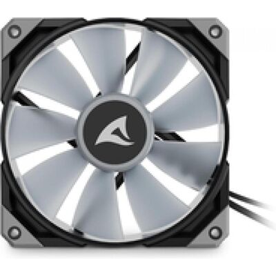 Sharkoon Rebel F50 PWM ARGB Noir (120 mm), Ventilateur PC, Noir, Gris - Publicité Sharkoon Rebel F50 PWM ARGB Noir (120 mm), Ventilateur PC, Noir, Gris - Publicité