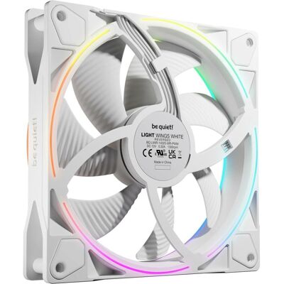 be quiet! Light Wings PWM Reverse (140 mm, 1x), Ventilateur PC, Blanc - Publicité be quiet! Light Wings PWM Reverse (140 mm, 1x), Ventilateur PC, Blanc - Publicité