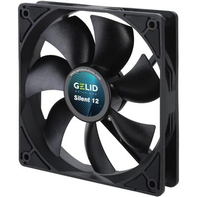 Gelid FN-PX12-11 (120 mm, 1x), Ventilateur PC, Noir - Publicité Gelid FN-PX12-11 (120 mm, 1x), Ventilateur PC, Noir - Publicité