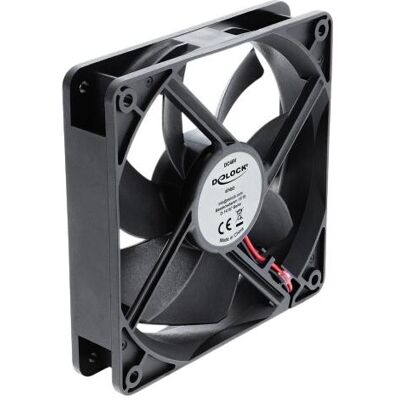 Delock Ventilateur axial 48 V CC, 120 x 120 x 25 mm, avec connecteur PWM à 4 broches, noir (67453) (120 mm), Ventilateur PC, Noir - Publicité Delock Ventilateur axial 48 V CC, 120 x 120 x 25 mm, avec connecteur PWM à 4 broches, noir (67453) (120 mm), Ventilateur PC, Noir - Publicité