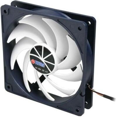 Titan KUKRI TFD-14025H12ZP/KU(RB) (140 mm, 1x), Ventilateur PC, Noir, Blanc - Publicité Titan KUKRI TFD-14025H12ZP/KU(RB) (140 mm, 1x), Ventilateur PC, Noir, Blanc - Publicité