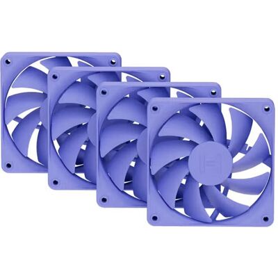 Hyte FA12 120MM CASE FANS TARO MILK 4PK (120 mm, 4x), Ventilateur PC, Violet - Publicité Hyte FA12 120MM CASE FANS TARO MILK 4PK (120 mm, 4x), Ventilateur PC, Violet - Publicité
