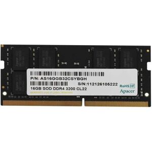 Apacer Mémoire SODIMM DDR4 16 Go (1x16 Go) 3200 MHz CL22 1,2 V (1 x 16GB, 3200 MHz, RAM DDR4, SO-DIMM), Mémoire vive - Publicité Apacer Mémoire SODIMM DDR4 16 Go (1x16 Go) 3200 MHz CL22 1,2 V (1 x 16GB, 3200 MHz, RAM DDR4, SO-DIMM), Mémoire vive - Publicité