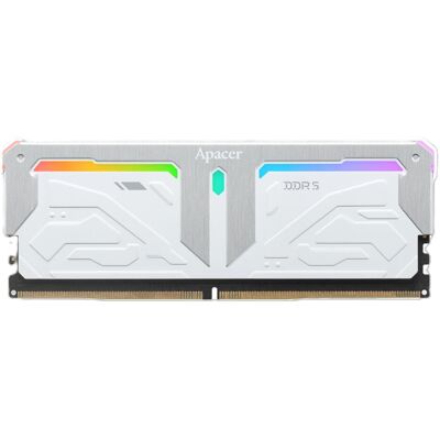 Apacer 16 Go de mémoire vive DDR5 PC6000 OC Zadak RGB CL38 blanche (1 x 16GB, 6000 MHz, RAM DDR5), Mémoire vive, Blanc - Publicité Apacer 16 Go de mémoire vive DDR5 PC6000 OC Zadak RGB CL38 blanche (1 x 16GB, 6000 MHz, RAM DDR5), Mémoire vive, Blanc - Publicité
