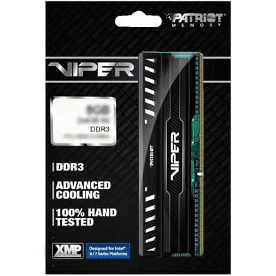 Patriot Viper 3 Black Mamba (2 x 8GB, 1600 MHz, RAM DDR3, DIMM), Mémoire vive, Noir - Publicité Patriot Viper 3 Black Mamba (2 x 8GB, 1600 MHz, RAM DDR3, DIMM), Mémoire vive, Noir - Publicité