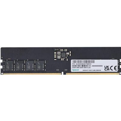 Apacer Memória Desktop - 8GB DDR5 (4800MHz, CL40, 1.1V) (1 x 8GB, 4800 MHz, RAM DDR5, DIMM), Mémoire vive - Publicité Apacer Memória Desktop - 8GB DDR5 (4800MHz, CL40, 1.1V) (1 x 8GB, 4800 MHz, RAM DDR5, DIMM), Mémoire vive - Publicité