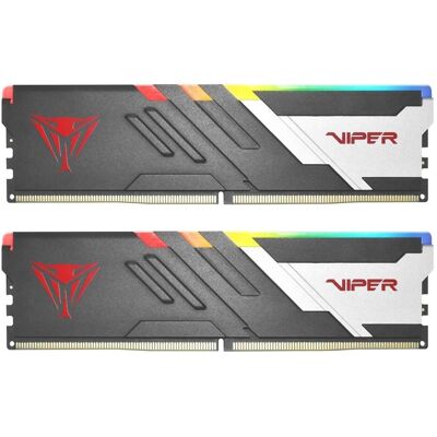 Patriot Mémoire DDR5 Viper Venom RGB 32 Go/6000 (2x16 Go) CL36 (2 x 16GB, 6000 MHz, RAM DDR5, DIMM), Mémoire vive, Blanc, Noir - Publicité Patriot Mémoire DDR5 Viper Venom RGB 32 Go/6000 (2x16 Go) CL36 (2 x 16GB, 6000 MHz, RAM DDR5, DIMM), Mémoire vive, Blanc, Noir - Publicité
