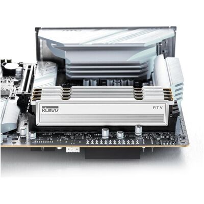 Klevv 16GB (16GBx1) FIT V PC5-48000 6000MHz DDR5 Kit, White (1 x 16GB, 6000 MHz, RAM DDR5, DIMM), Mémoire vive, Blanc - Publicité Klevv 16GB (16GBx1) FIT V PC5-48000 6000MHz DDR5 Kit, White (1 x 16GB, 6000 MHz, RAM DDR5, DIMM), Mémoire vive, Blanc - Publicité