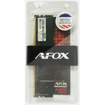 AFOX DDR4 8G 2133 UDIMM Speichermodul 8 GB 2133 MHz (1 x 8GB, 2133 MHz, RAM DDR4, DIMM), Mémoire vive - Publicité AFOX DDR4 8G 2133 UDIMM Speichermodul 8 GB 2133 MHz (1 x 8GB, 2133 MHz, RAM DDR4, DIMM), Mémoire vive - Publicité