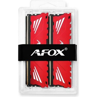 AFOX AFLD432PH1CAD (2 x 16GB, 3200 MHz, RAM DDR4, U-DIMM), Mémoire vive, Rouge - Publicité AFOX AFLD432PH1CAD (2 x 16GB, 3200 MHz, RAM DDR4, U-DIMM), Mémoire vive, Rouge - Publicité