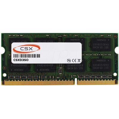CSX SODIMM DDR3-1 066 MHz 8 Go (1066 MHz, RAM DDR3, SO-DIMM), Mémoire vive - Publicité CSX SODIMM DDR3-1 066 MHz 8 Go (1066 MHz, RAM DDR3, SO-DIMM), Mémoire vive - Publicité
