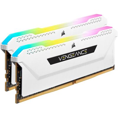 Corsair Vengeance RGB Pro SL (2 x 16GB, 3200 MHz, RAM DDR4, DIMM), Mémoire vive, Noir, Blanc, Transparent - Publicité Corsair Vengeance RGB Pro SL (2 x 16GB, 3200 MHz, RAM DDR4, DIMM), Mémoire vive, Noir, Blanc, Transparent - Publicité