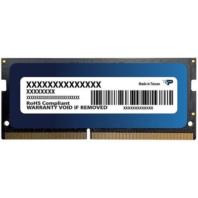 Patriot DDR5 SO-DIMM PC5600 32 Go 1x32 Signature Core (1 x 32GB, 5600 MHz, RAM DDR5, SO-DIMM), Mémoire vive - Publicité Patriot DDR5 SO-DIMM PC5600 32 Go 1x32 Signature Core (1 x 32GB, 5600 MHz, RAM DDR5, SO-DIMM), Mémoire vive - Publicité