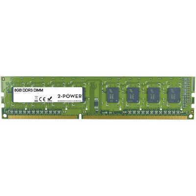 2-Power 8 Go MultiSpeed 1066/1333/1600 MHz DIMM (1 x 8GB, 1600 MHz, RAM DDR3, DIMM), Mémoire vive, Vert - Publicité 2-Power 8 Go MultiSpeed 1066/1333/1600 MHz DIMM (1 x 8GB, 1600 MHz, RAM DDR3, DIMM), Mémoire vive, Vert - Publicité