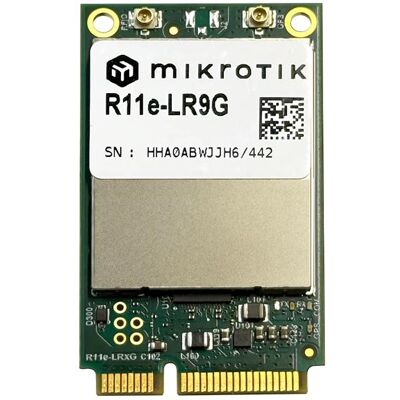 MikroTik R11e-LR9G, LoRa miniPCI-e-Karte für 902-928MHz (Mini PCI Express), Carte réseau, Noir - Publicité MikroTik R11e-LR9G, LoRa miniPCI-e-Karte für 902-928MHz (Mini PCI Express), Carte réseau, Noir - Publicité