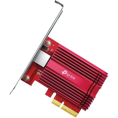 TP-Link TX401 (PCI-E x4), Carte réseau, Rouge - Publicité TP-Link TX401 (PCI-E x4), Carte réseau, Rouge - Publicité