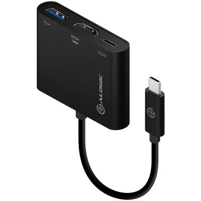 Adaptateur multiport USB-C ALOGIC - HDMI, USB-A, Ethernet - 60W - Publicité Adaptateur multiport USB-C ALOGIC - HDMI, USB-A, Ethernet - 60W - Publicité