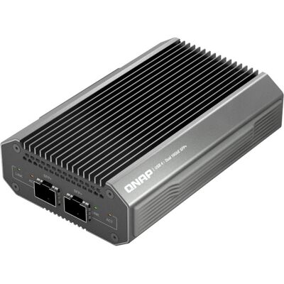 QNAP USB 4 Type-C to 2 x 10GbE SFP+Network A, NAS : accessoires - Publicité QNAP USB 4 Type-C to 2 x 10GbE SFP+Network A, NAS : accessoires - Publicité