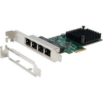 EXSYS PCI-E Karte Ethernet 4x 1 Gbit/s (PCI-E x1), Carte réseau, Noir - Publicité EXSYS PCI-E Karte Ethernet 4x 1 Gbit/s (PCI-E x1), Carte réseau, Noir - Publicité