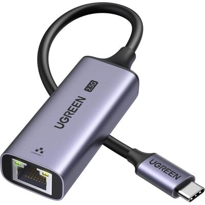 Ugreen CM648 (USB-C, RJ45 (1x)), Adaptateur réseau, Gris - Publicité Ugreen CM648 (USB-C, RJ45 (1x)), Adaptateur réseau, Gris - Publicité