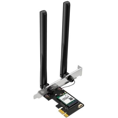 Mercusys MA70XE AX1800 Adaptateur WiFi6 PCIe (Mini PCI Express), Carte réseau, Noir - Publicité Mercusys MA70XE AX1800 Adaptateur WiFi6 PCIe (Mini PCI Express), Carte réseau, Noir - Publicité