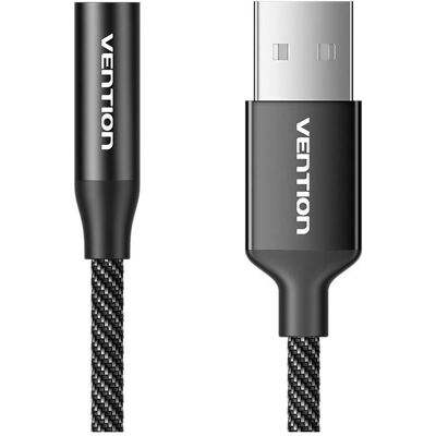 Vention USB Single port External sound card Gome 0.25m (Black), Carte son, Noir - Publicité Vention USB Single port External sound card Gome 0.25m (Black), Carte son, Noir - Publicité