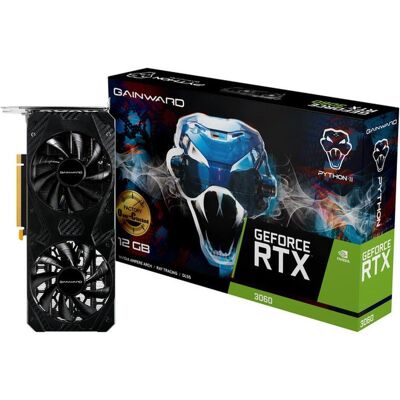 Gainward RTX3060 Python II OC 12GB GDDR6 HDMI 3xDP (12 Go, GDDR6), Carte graphique - Publicité Gainward RTX3060 Python II OC 12GB GDDR6 HDMI 3xDP (12 Go, GDDR6), Carte graphique - Publicité