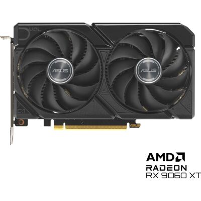 Asus Dual Radeon RX 9060 XT (8 Go, GDDR6), Carte graphique, Noir - Publicité Asus Dual Radeon RX 9060 XT (8 Go, GDDR6), Carte graphique, Noir - Publicité
