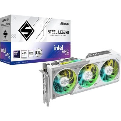 ASRock Arc B580 Steel Legend OC (12 Go, GDDR6), Carte graphique - Publicité ASRock Arc B580 Steel Legend OC (12 Go, GDDR6), Carte graphique - Publicité