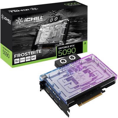 Inno3D GeForce RTX 5090 iCHILL Frostbite (32 Go, GDDR7), Carte graphique - Publicité Inno3D GeForce RTX 5090 iCHILL Frostbite (32 Go, GDDR7), Carte graphique - Publicité