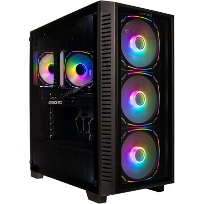 Captiva Highend Gaming R88-627 Ryzen 5 Radeon RX 9070 (1000 Go, 32 Go, AMD Ryzen 5 7500F, Radeon RX 9070), PC, Noir - Publicité Captiva Highend Gaming R88-627 Ryzen 5 Radeon RX 9070 (1000 Go, 32 Go, AMD Ryzen 5 7500F, Radeon RX 9070), PC, Noir - Publicité