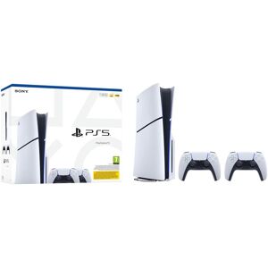 Sony PlayStation 5 1 TB BluRay Weiss + 2 Controller, Console de jeu, Noir, Blanc - Publicité Sony PlayStation 5 1 TB BluRay Weiss + 2 Controller, Console de jeu, Noir, Blanc - Publicité