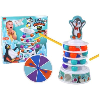 Lean Toys Arcade Game Penguin Balls Slide Tower Balls, Gaming rétro, Multicolore - Publicité Lean Toys Arcade Game Penguin Balls Slide Tower Balls, Gaming rétro, Multicolore - Publicité