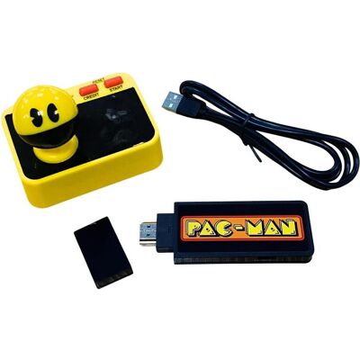 Fizz Creations Pac-Man Plug & Play, Gaming rétro, Jaune - Publicité Fizz Creations Pac-Man Plug & Play, Gaming rétro, Jaune - Publicité