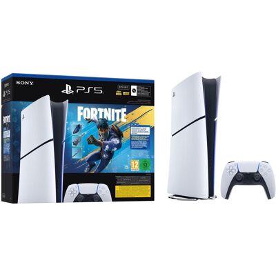Sony PlayStation 5 Slim Digital + Fortnite Flowering Chaos, Console de jeu, Noir, Blanc - Publicité Sony PlayStation 5 Slim Digital + Fortnite Flowering Chaos, Console de jeu, Noir, Blanc - Publicité
