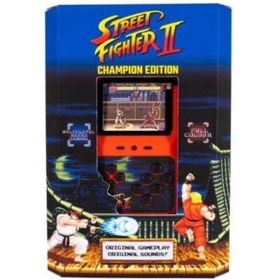 Fizz Creations Handheld Game Console Colour Street Fighter II, Gaming rétro, Multicolore - Publicité Fizz Creations Handheld Game Console Colour Street Fighter II, Gaming rétro, Multicolore - Publicité
