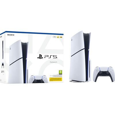 Sony PS5 Disc Konsole, Console de jeu, Blanc, Noir - Publicité Sony PS5 Disc Konsole, Console de jeu, Blanc, Noir - Publicité