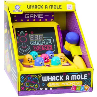 Lean Toys Lean Arcade Spiel Whack A Mole Maschine Mit Hammer Lichter Sounds, Gaming rétro, Multicolore - Publicité Lean Toys Lean Arcade Spiel Whack A Mole Maschine Mit Hammer Lichter Sounds, Gaming rétro, Multicolore - Publicité