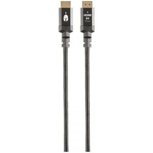 Spartan Gear Câble Hdmi 2.1 (Longueur : 1.5m - Aluminium avec connecteurs plaqués or) (1.50 m), Câble vidéo - Publicité Spartan Gear Câble Hdmi 2.1 (Longueur : 1.5m - Aluminium avec connecteurs plaqués or) (1.50 m), Câble vidéo - Publicité