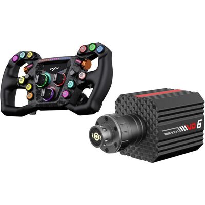 PXN Bundle VD6+W GTL GT ONE (PC), Manette, Noir - Publicité PXN Bundle VD6+W GTL GT ONE (PC), Manette, Noir - Publicité