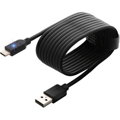 Nyko Charge Link USB/USB-C for Playstation 5 / Xbox Series X - S - 2,5 meter (PS5, Xbox Series X), Manette : accessoires, Noir - Publicité Nyko Charge Link USB/USB-C for Playstation 5 / Xbox Series X - S - 2,5 meter (PS5, Xbox Series X), Manette : accessoires, Noir - Publicité