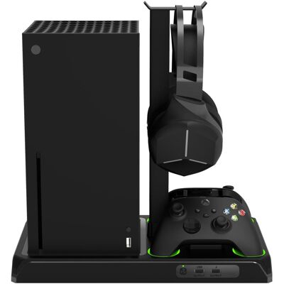 IMP DLX Multi Function Charger Tower XBOX S/X (Xbox Series S, Xbox Series X), Manette : accessoires, Noir - Publicité IMP DLX Multi Function Charger Tower XBOX S/X (Xbox Series S, Xbox Series X), Manette : accessoires, Noir - Publicité